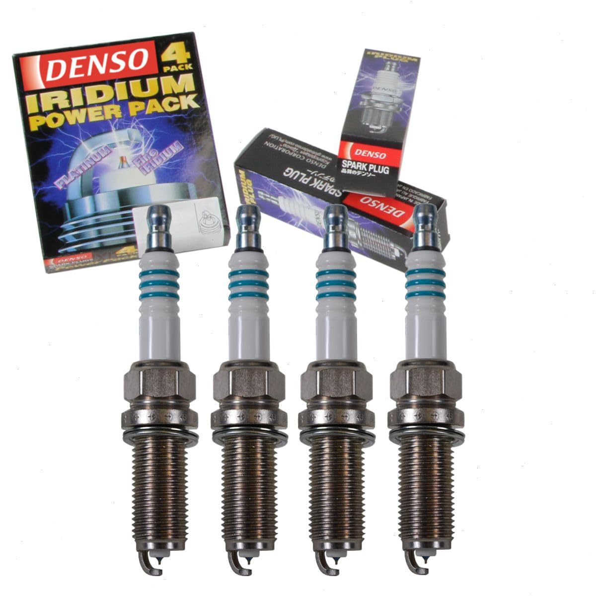 4 pc DENSO Iridium Power Spark Plugs compatible with Toyota Camry 2.5L L4 2010-2017