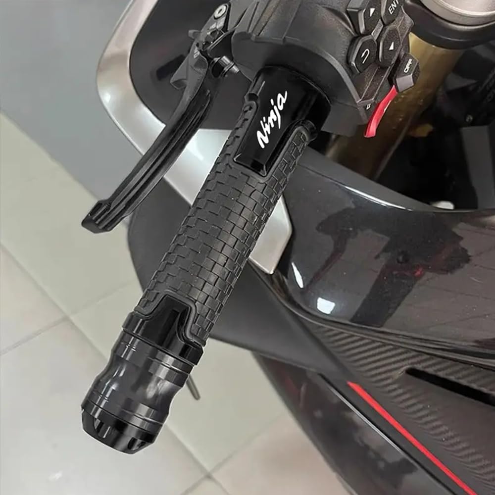 ZYAKOMO 7/8 22mm CNC Aluminum Motorcycle Handlebar Grips Fit for Kawasaki Ninja 650 Ninja 400 Ninja 1000 2017-2023 2024 Ninja