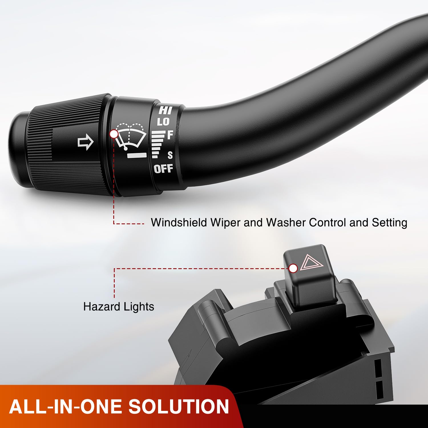 Nilight Turn Signal Switch Compatible With Ford 1999 2000 2001 2002 2003 2004 F150 F-150 F-250 F-350 F-450 F-550 Super Duty F650 F750 Lincoln Blackwood Windshield Wiper Combination