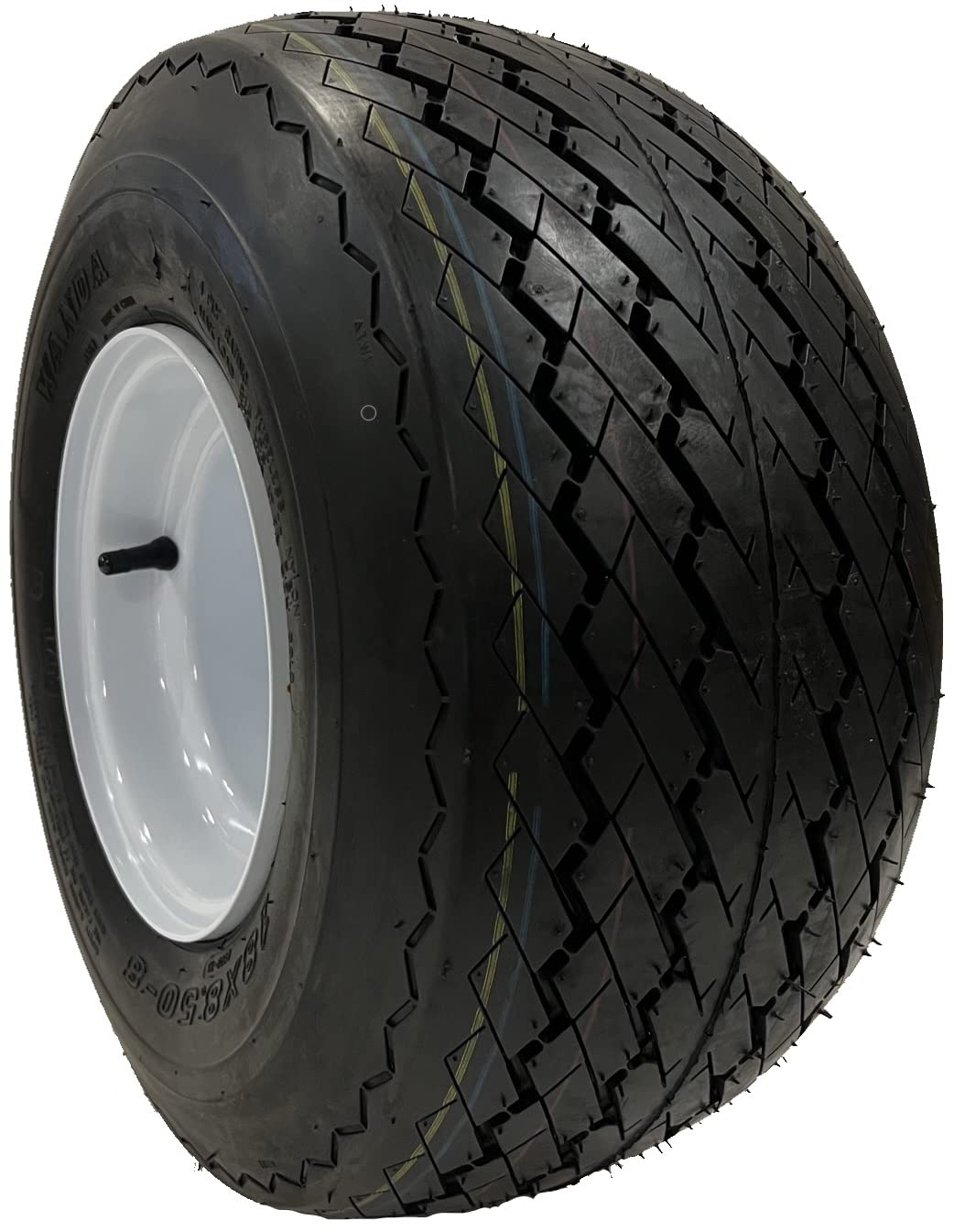 eCustomrim 2-Pack Golf Cart Tires On Rims 18 X 8.5 X 8 18-850-8 18X8.50-8 White 4 Lug 18 in.