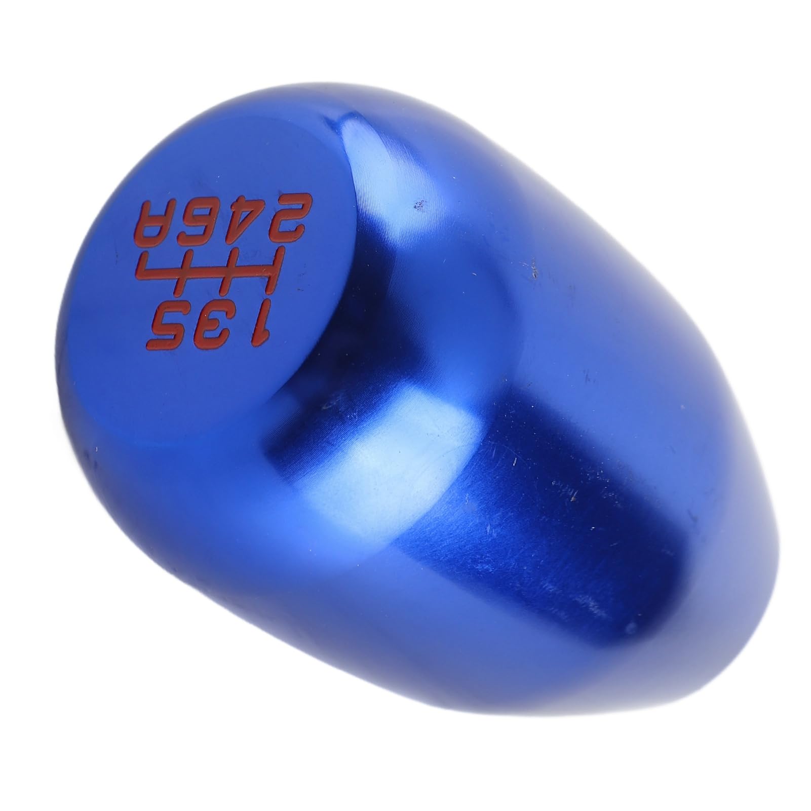 Aramox Gear Shift Knob, Car Universal Modification Manual Knob Gear Shift Head Shifter 6 Speed (Blue)
