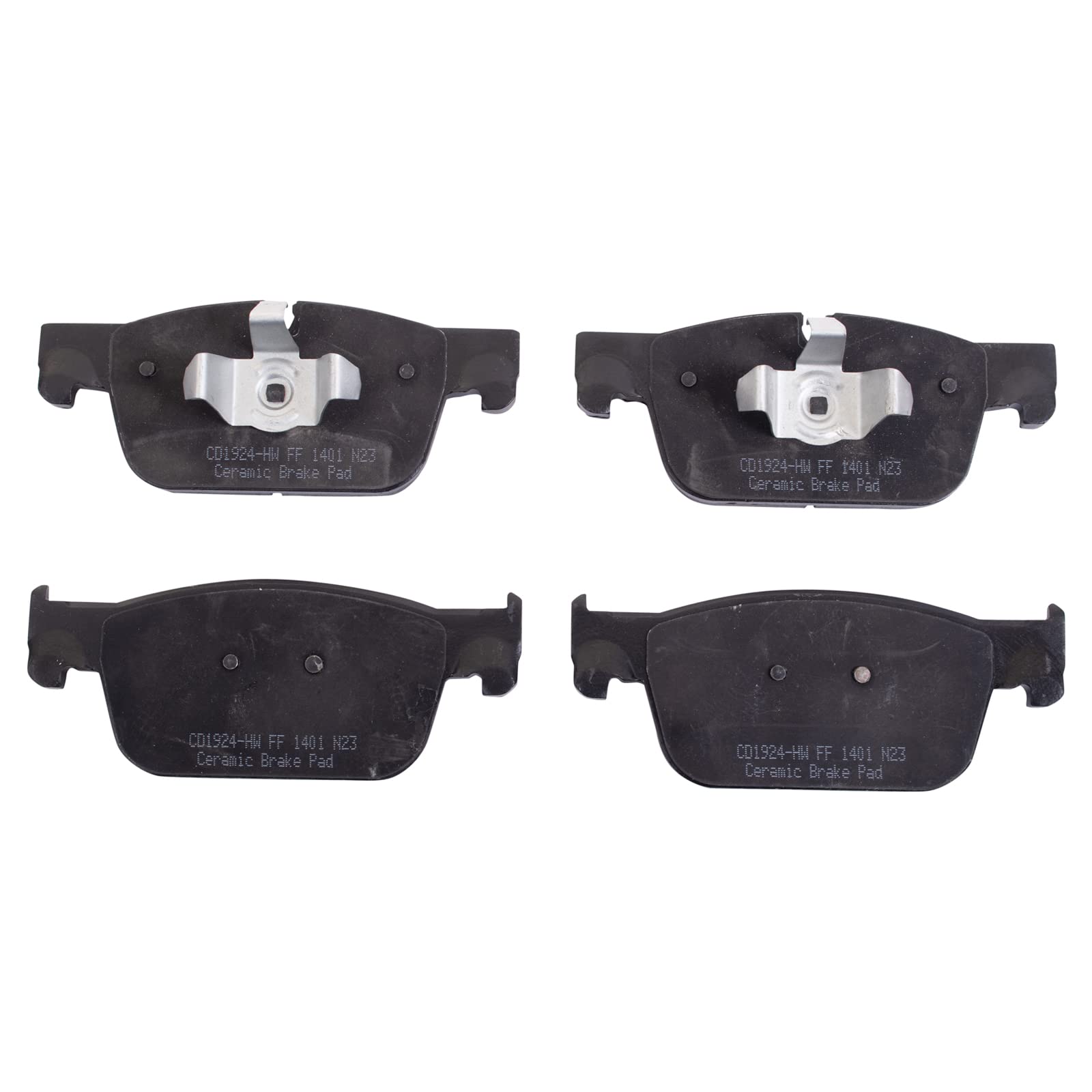 TRQ Front Brake Pads Ceramic Compatible with 2019-2022 Volvo S60 2017-2022 S90 V60 2020-2022 V60 Cross Country 2018-2021 V90 V90