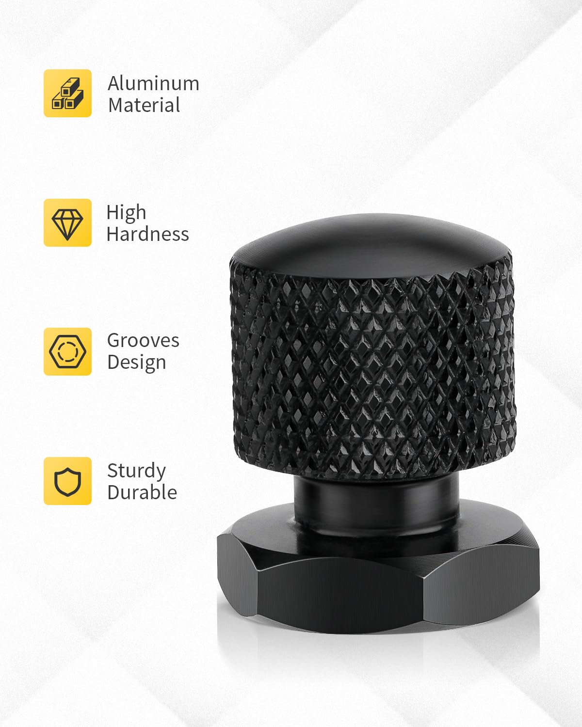 Anonemoto Black Solo Seat Nuts, Solo Seat Mounting Nuts Compatible For Harley Davidson 1997-2024 Touring Street Glide Road Glide Road King Softail…