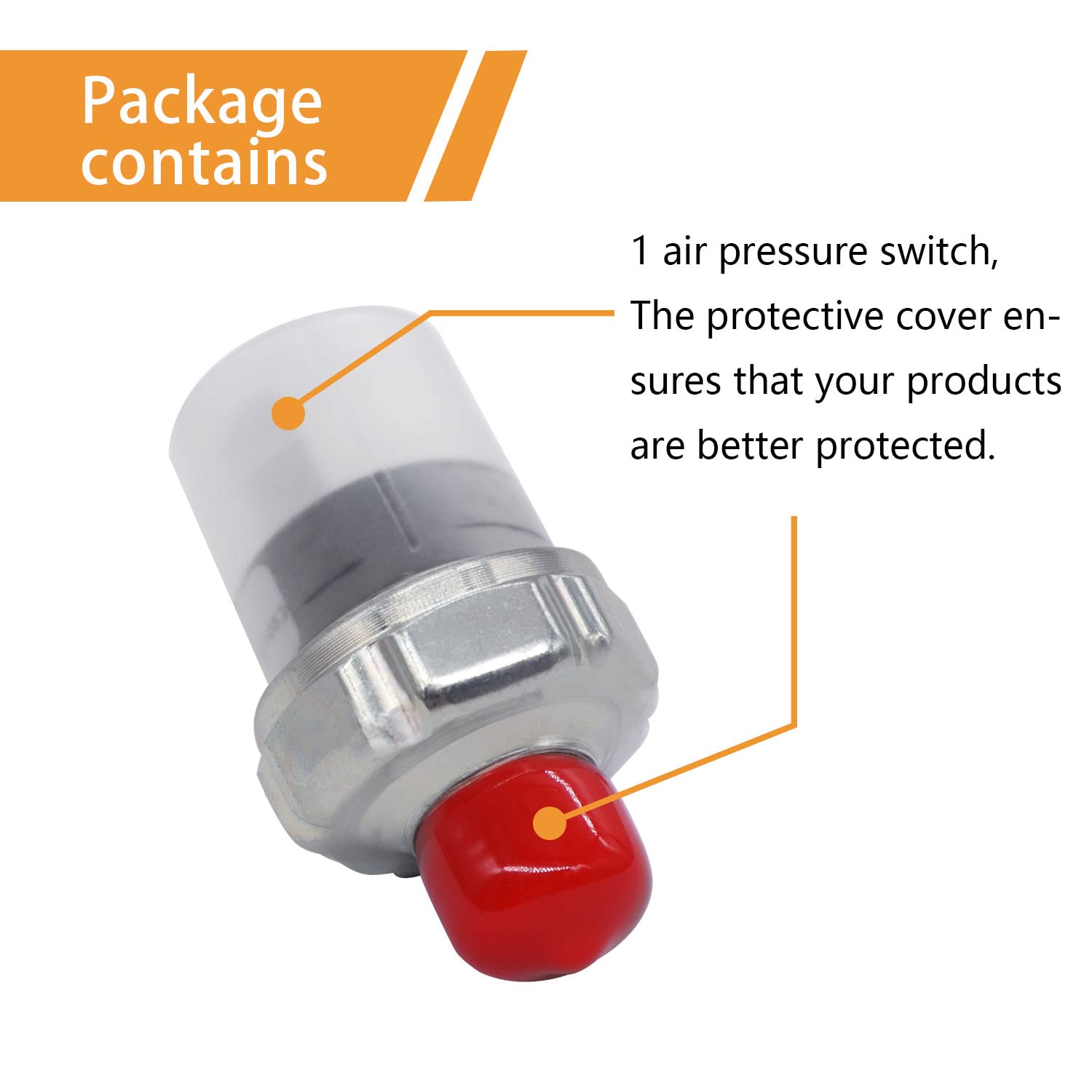 Mankk Air Pressure Switch 70-100 Psi Thread 1/4''Npt 24V 12V Dc Air Compressor Pressure Switch For Air Horn Train 70-100-1/4''Np