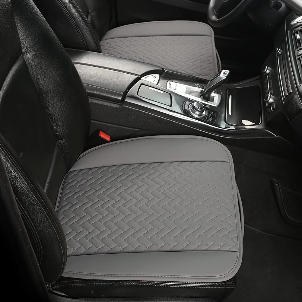 West Llama Full Set Car Seat Covers For Front And Rear Bottom Seats Only, Luxury Pu Leather Car Seat Pads Protectors Waterproof