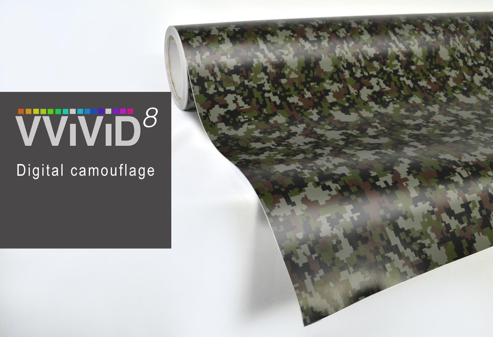 Vvivid Camouflage Vinyl Wrap Roll (3Ft X 5Ft, Digital Camo)