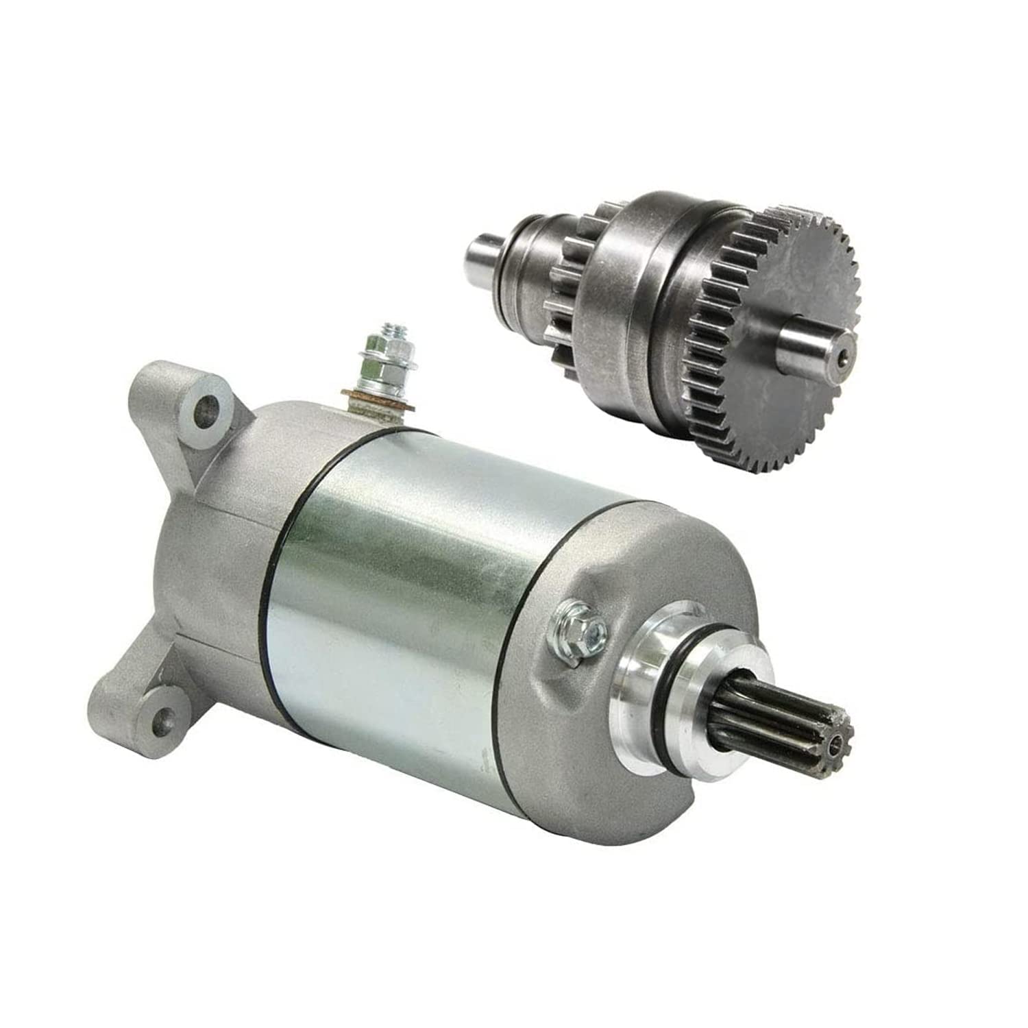 Starter Motor and Drive Combo Kit Replacement for Polaris 3090188 3084981 57-2688 Sportsmen Sportsman Ranger Magnum Trail Blazer
