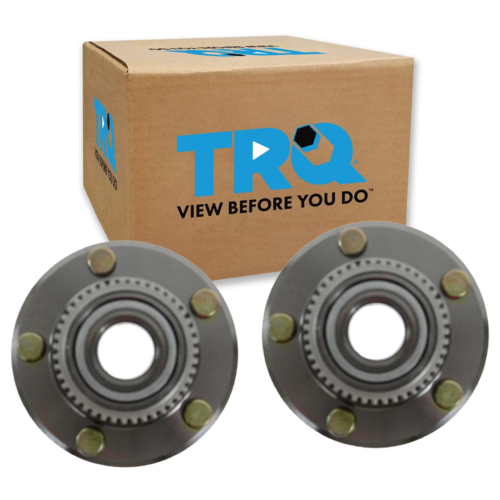 Trq Rear Wheel Hub Bearings Assembly Set Compatible With 2004-2006 Mitsubishi Lancer 2003-2006 Outlander