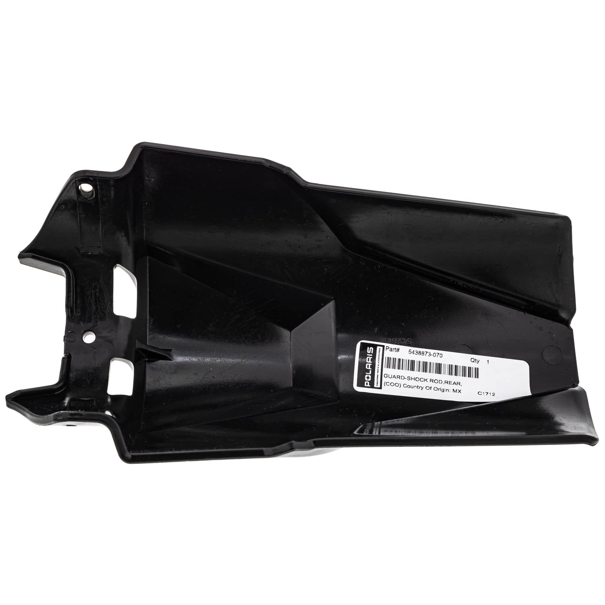 Polaris Rzr Shock Rod Guard, Rear, Gloss Black, Genuine Oem Part 5438873-070, Qty 1