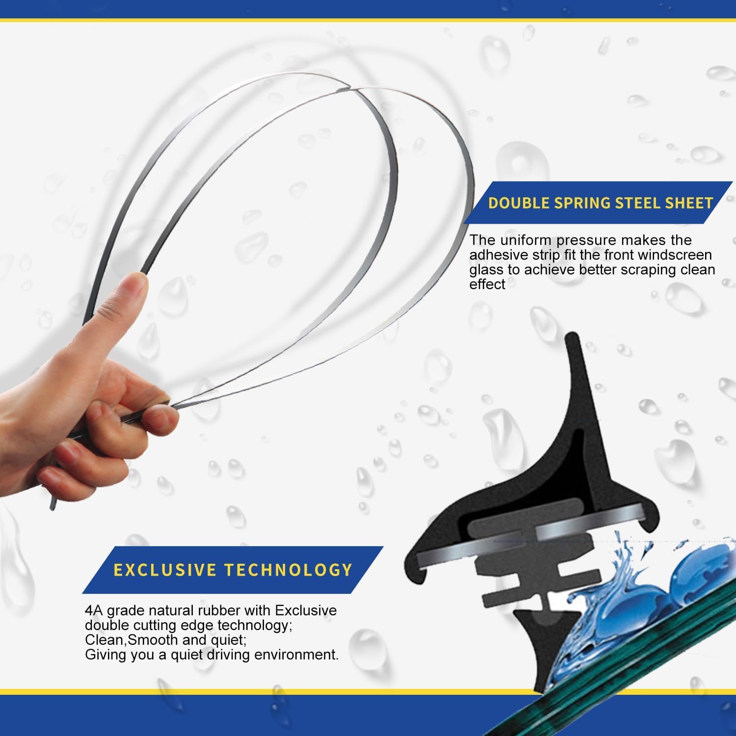 3 Wipers Replacement For Nissan Murano 2009 2010 2011 2012 2013 2014 2015 Original Equipment Windshield Wiper Blades Set 26''+16