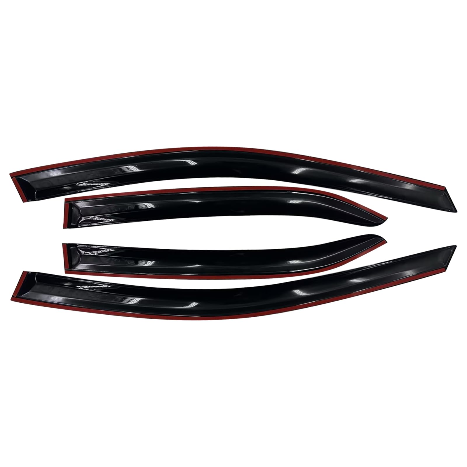 Sontian Tape-On Side Visor Deflectors - 4Pcs Rain Guards For Toyota Camry (2018-2024) Window Visors Accessories