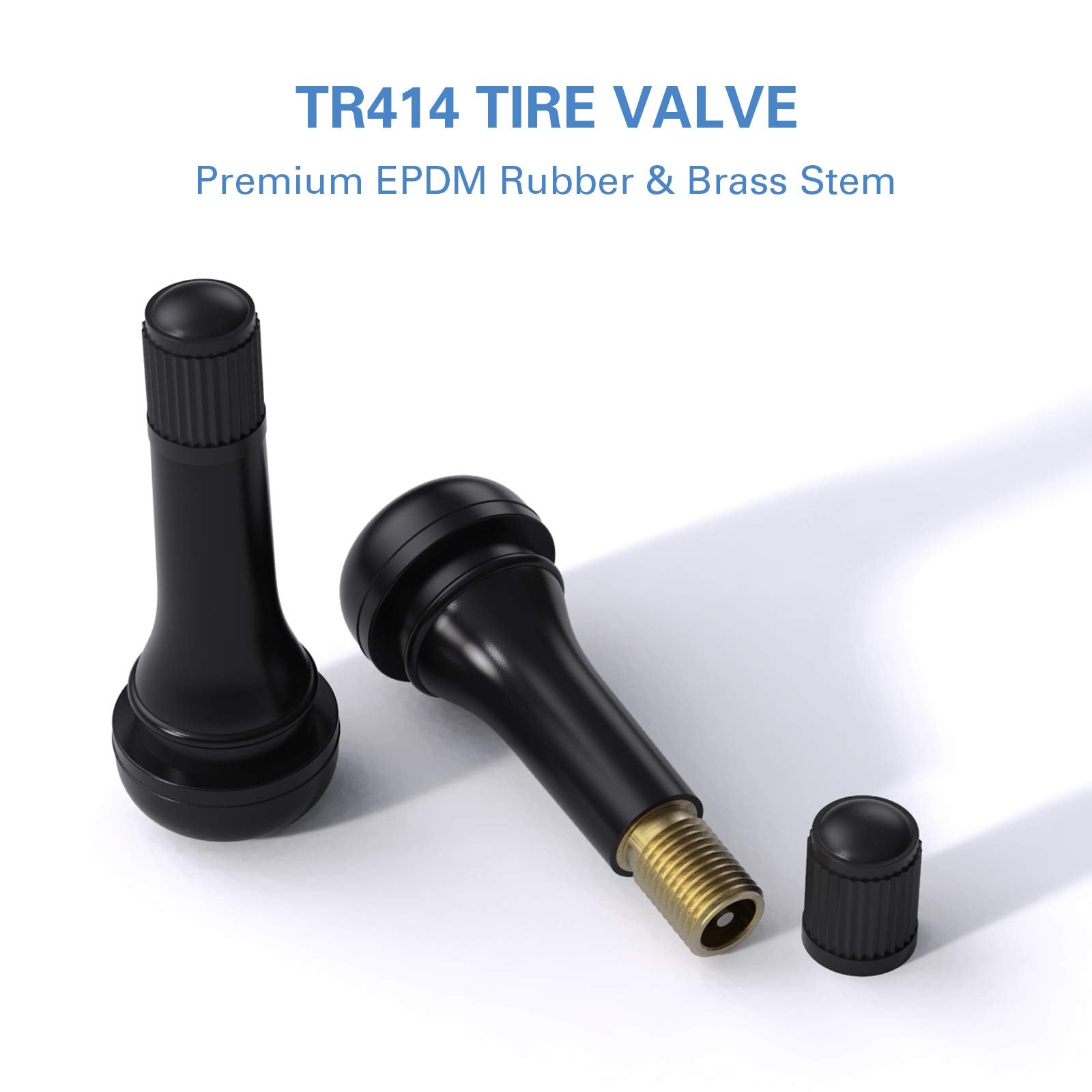 Ckauto Tr414 Rubber Snap-In Tire Valve Stem (5Pcs/Bag)