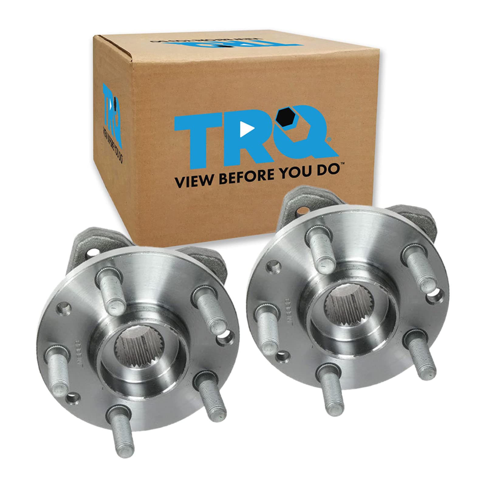 Trq Front Wheel Hub Bearings Assembly Set Driver & Passenger Side Compatible With 2000 Chrysler Grand Voyager 1996-2000 Town & C