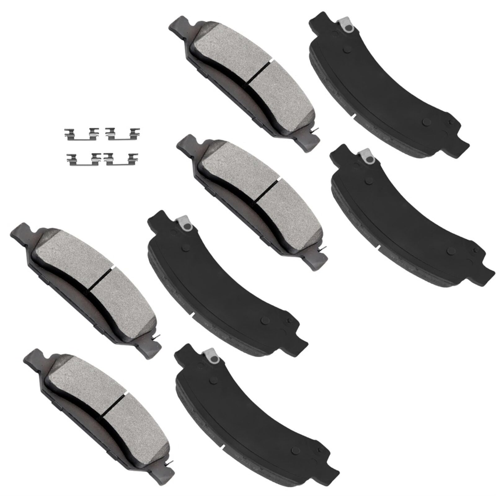 Automuto 8Pcs Front & Rear Disc Brake Pads Set D974 D1363 For Chevrolet Express 1500 2009-2014,For Gmc Savana 1500 2009-2014