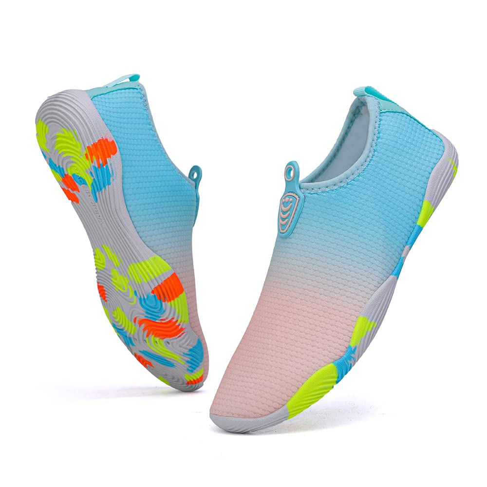 Vsufim Quick-Dry Water Sports Barefoot Shoes Aqua Socks For Swim Beach Pool Surf Yoga For Women Men (6 Women5 Men)