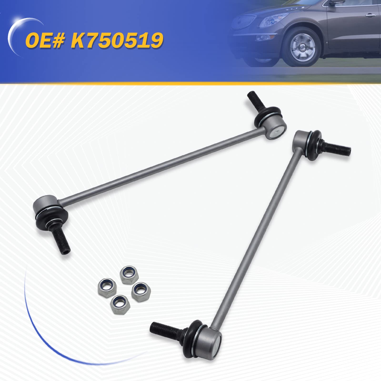 Zinc Nickel Alloy - Stabilizer Sway Bar Links For Chevy Chevrolet Cruze Cruze Limited Malibu Volt/Buick Lacrosse Regal Verano/Po