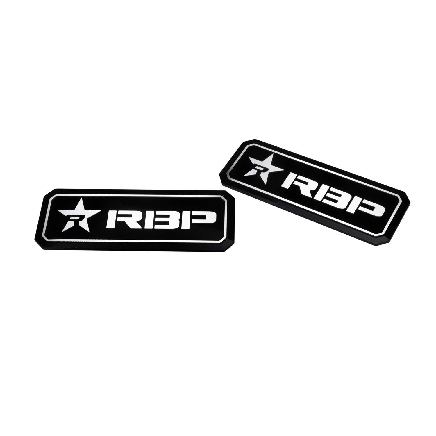 Rolling Big Power RBP Black and Silver Aluminum Emblem Set
