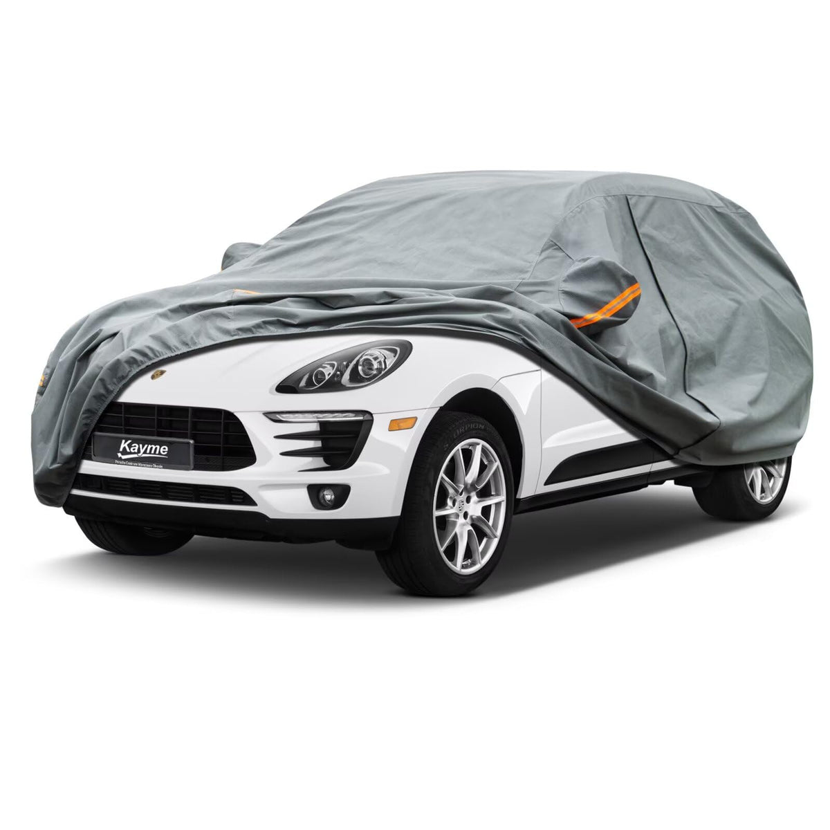 Kayme Heavy Duty Car Cover Custom Fit Porsche Macan, Waterproof All Weather For Automobiles, Full Exterior Covers Rain Sun Uv Pr