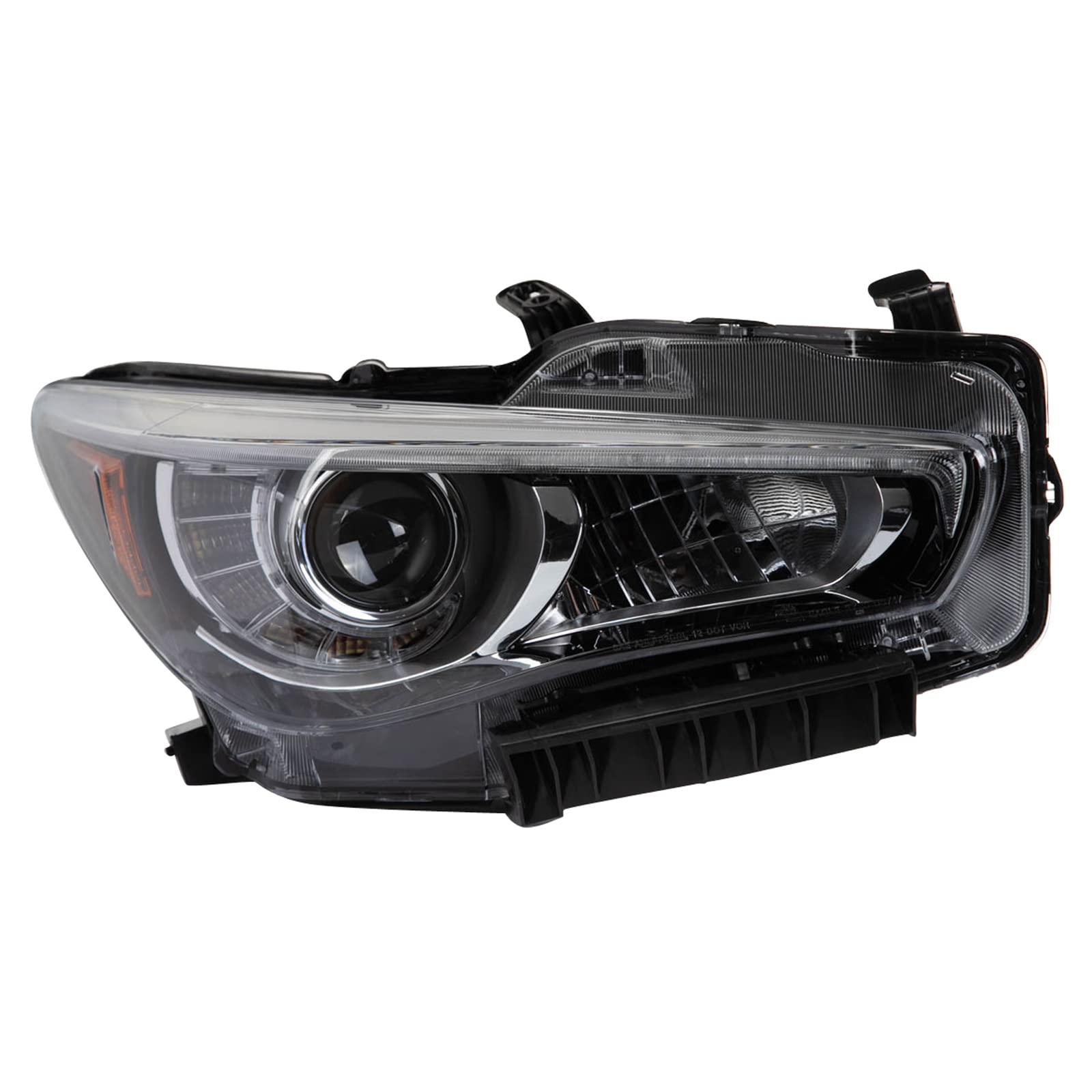 Trq Headlight Assembly Set Headlights Driver & Passenger Side Compatible With 2014-2017 Infiniti Q50 In2502157 In2503157