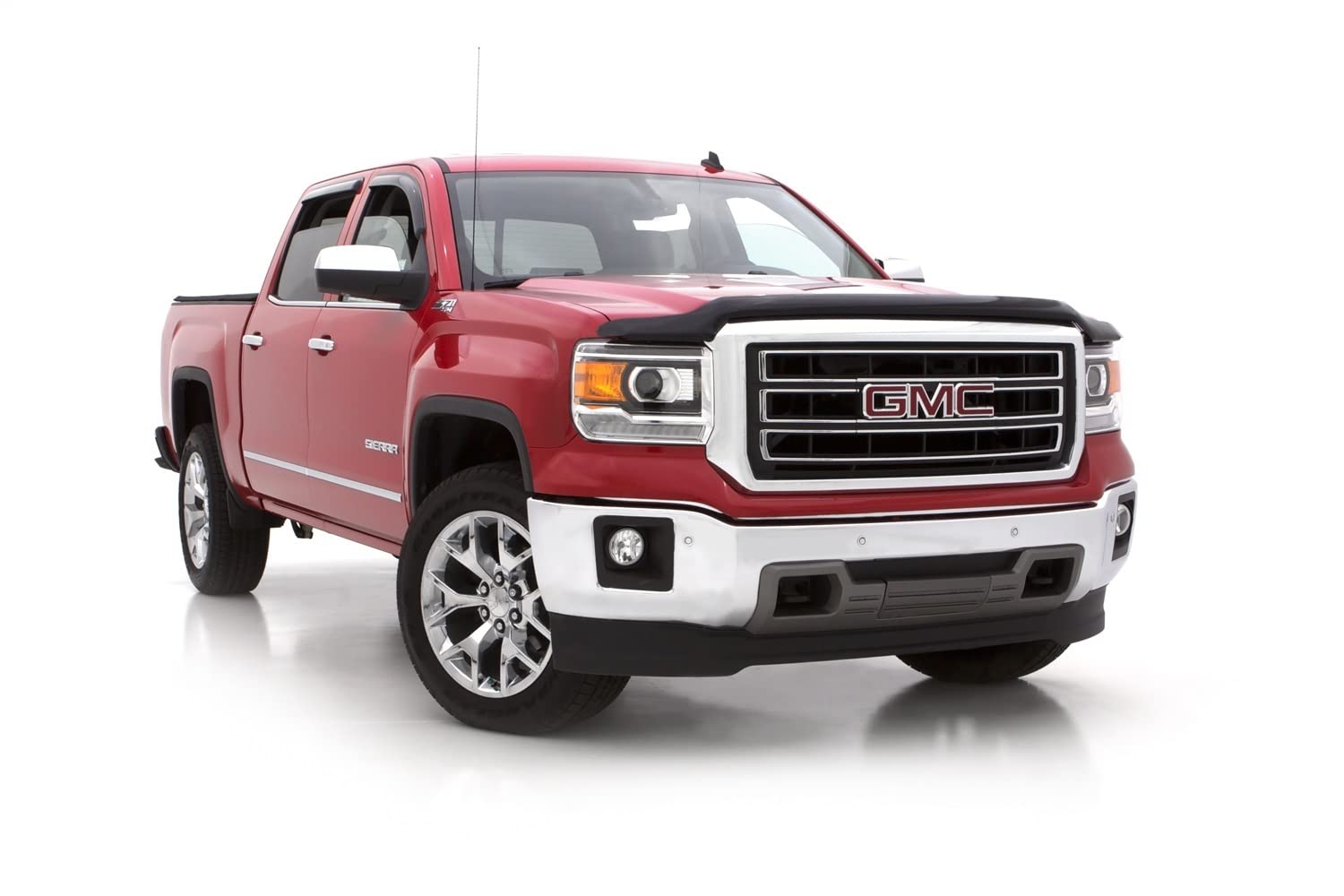 Auto Ventshade [Avs] Bugflector Ii Hood Shield / Protector | Fits 2014 - 2018 Gmc Sierra 1500, 2019 Gmc Sierra 1500 Limited | High Profile Bug Deflector - 1 Pc., Dark Smoke | 25131