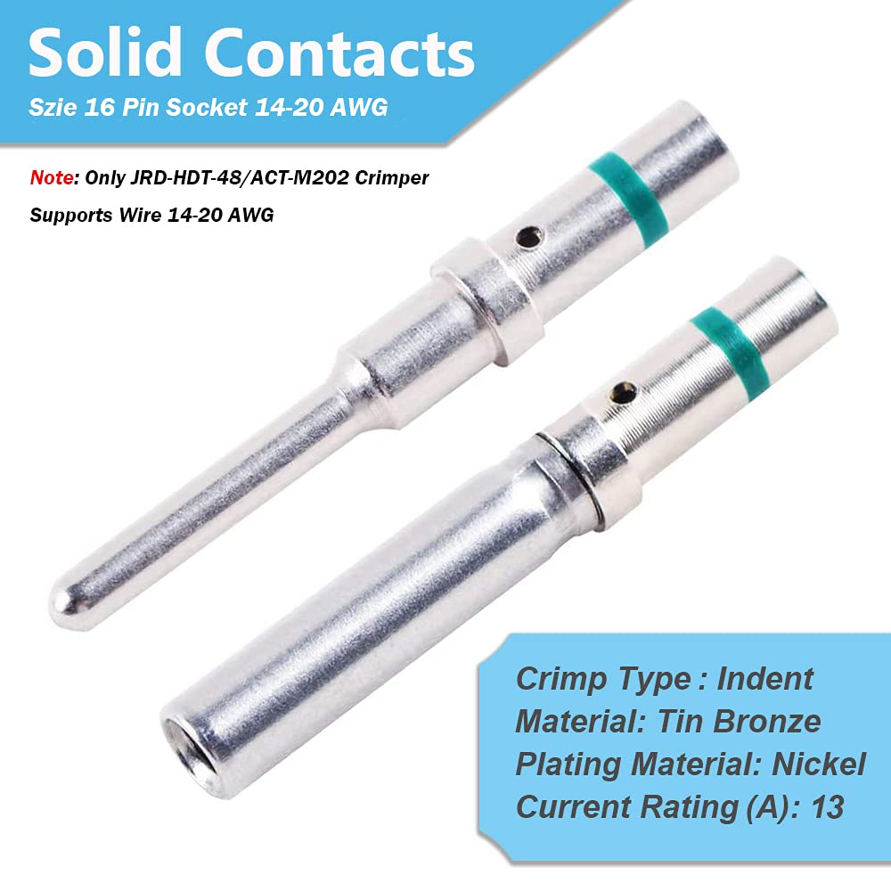 Jrready St6234 Dt Deutsch Connector Kit,2 3 4 6 8 12 Pin Gray Waterproof Ip67 Electrical Connector With Solid Contacts Pick Removal Tool Automotive Repair Accessory Kit