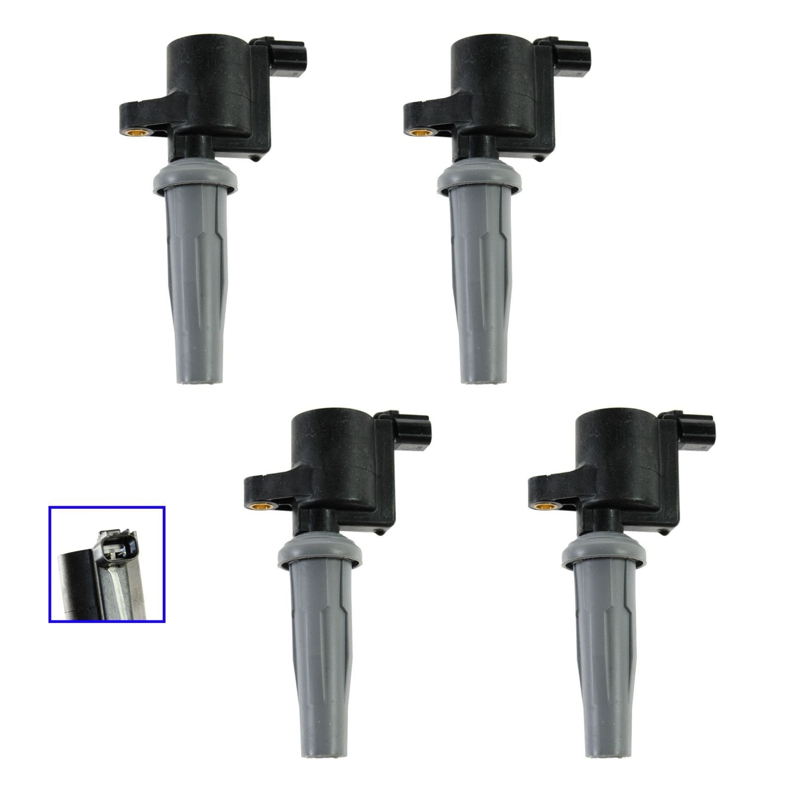 Trq Ignition Coil Set Compatible With 09-22 Ford 11-20 Lincoln 09-11 Mazda Mercury