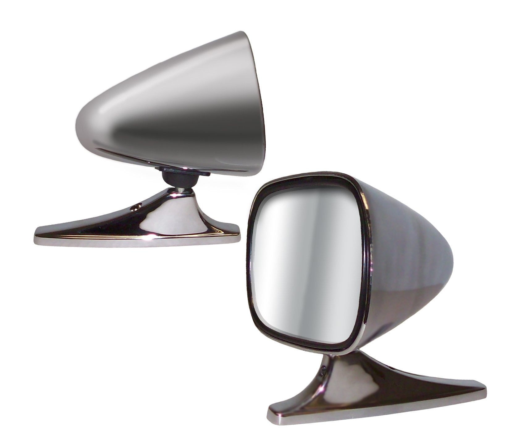 Cipa 19000 Dual Sport Chrome Car Side Mirrors (Pair)
