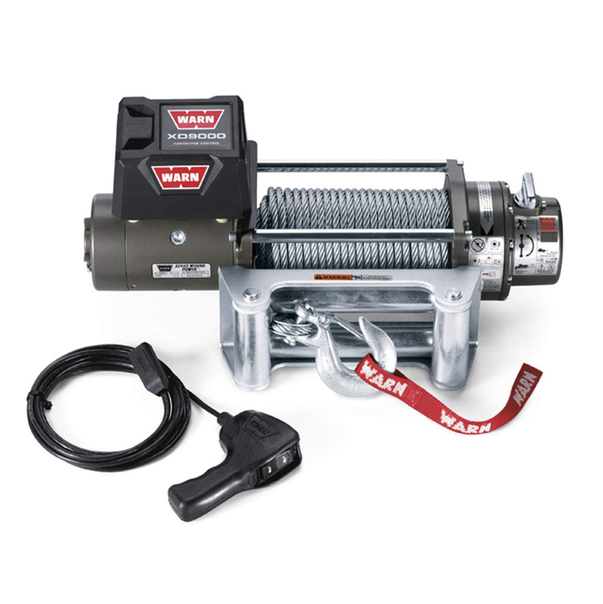 Warn 28500 Xd9000 9000-Lb Winch,12 Volt, Gray
