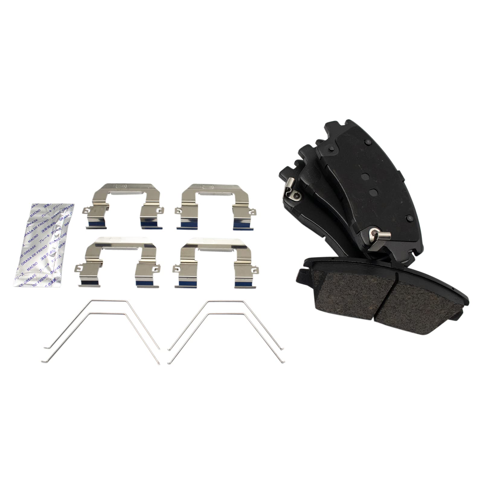 Trq Front And Rear Brake Pad & Rotor Kit Brake Pads Brake Rotor Ceramic Compatible With 2017-2020 Hyundai Elantra