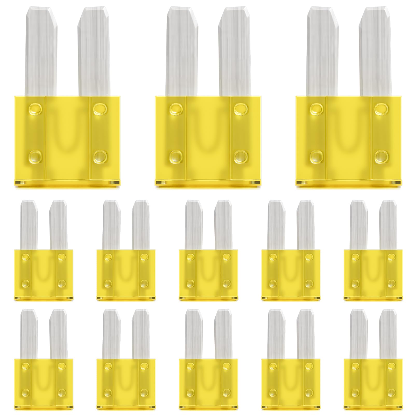ALLECIN 20 Amp Micro2 Fuse 20Amp Micro 2 Car Fuses 20A Automotive APT ATR Blade Fusibles para Autos for RV Vehicle Truck Motorcy