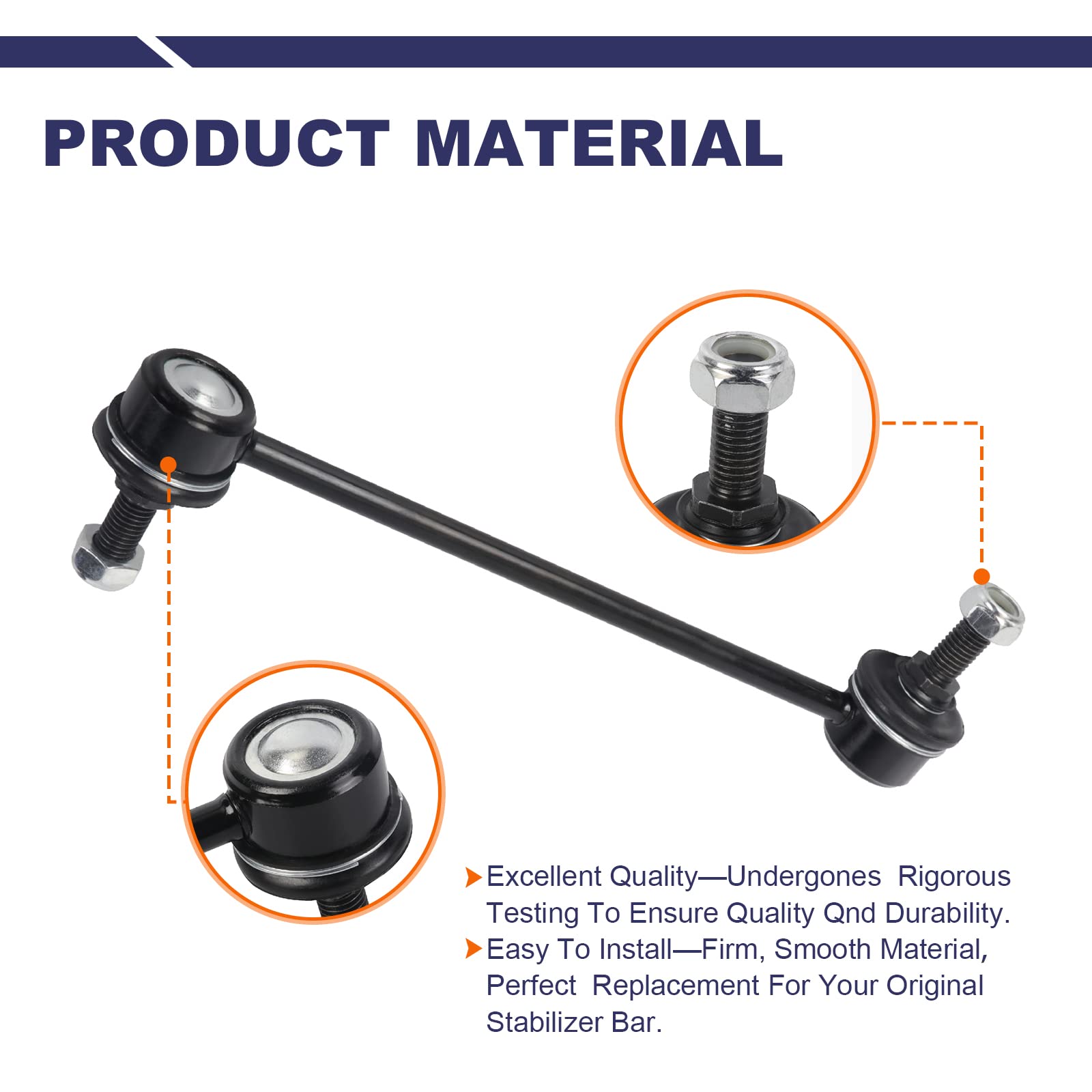 Stiueoav K750012 Sway Bar Link - Front Stabilizer End Link Compatible With 2005-2010 Cobalt?2006-2011 Hhr?2007-2010 G5?2005-2006