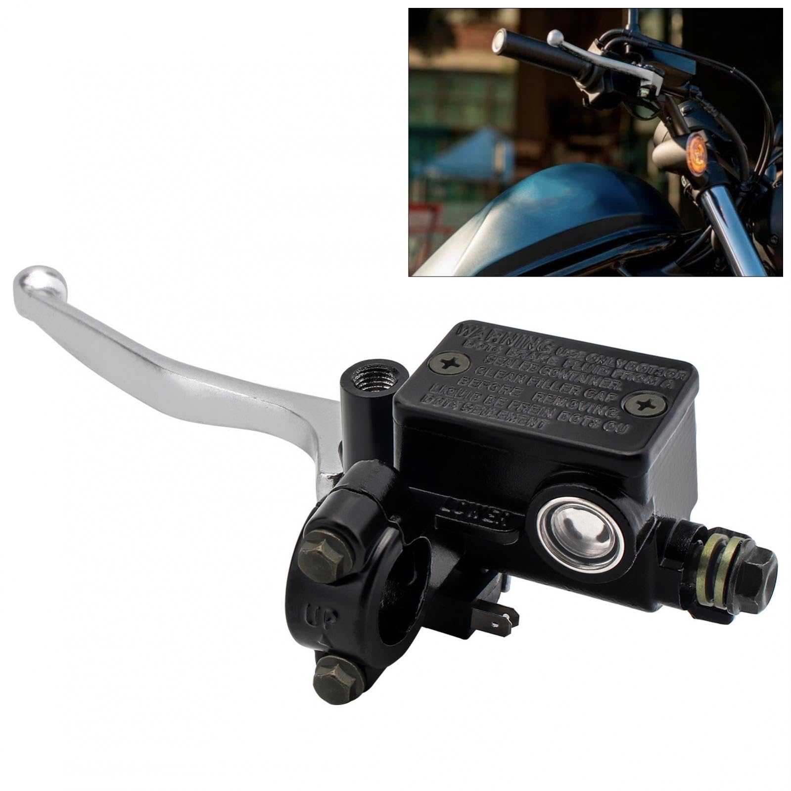 Windance 22Mm M10 Motorcycle Handlebar Front Left Hand Brake Master Cylinder Clutch Fit For Yamaha/Suzuki/Honda/Kawasaki