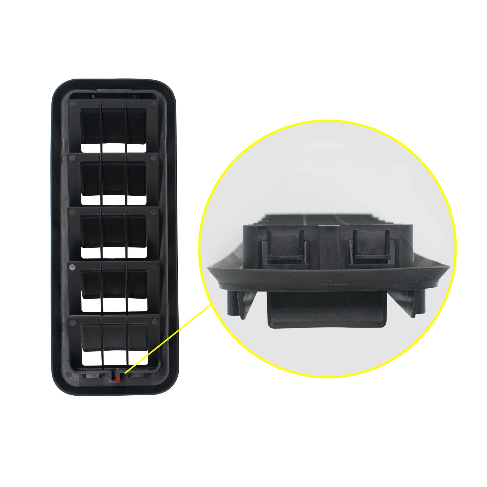 Cabin Pressure Vent Compatible With 1999-2021 Colorado Silverado 1500 Gmc Sierra 2500 Hd Classic Gmc Sierra 3500 Back Panel Air Ve-Nt Relief Grille #13596856 (2 Pack)