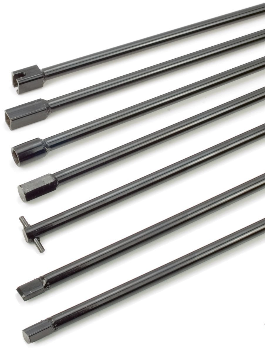 Steelman 7-Piece Spare Tire Retrieval Tool Kit, Lower And Raise Cradle-Suspended Tires, Flat, Pin, Hex, 12-Mm Square, Slotted, ?