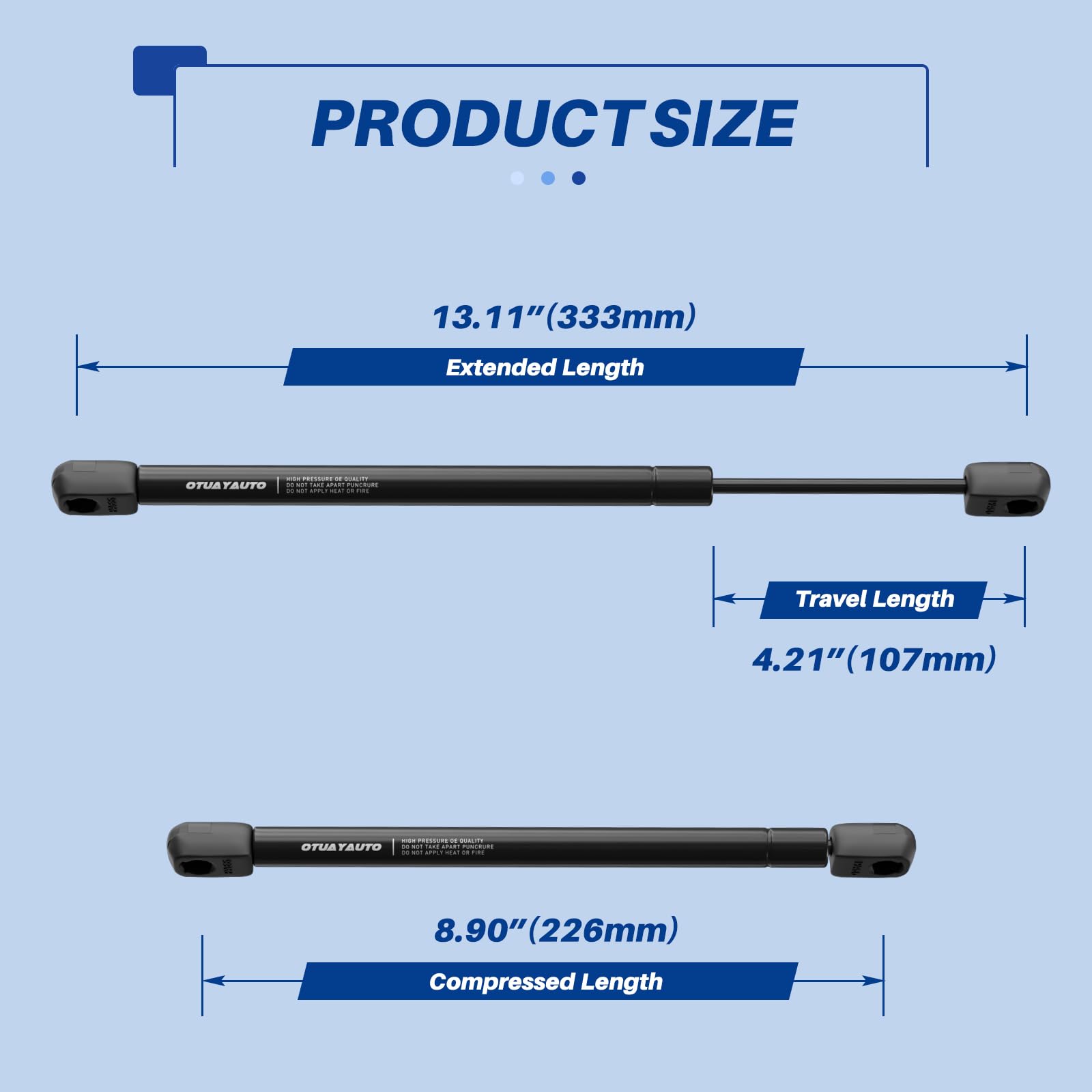 Otuayauto Front Hood Struts - Replacement For 2002-2010 Ford Explorer Hood Lift Supports Shocks - Oem # 4142, Sg404025 (Pack Of