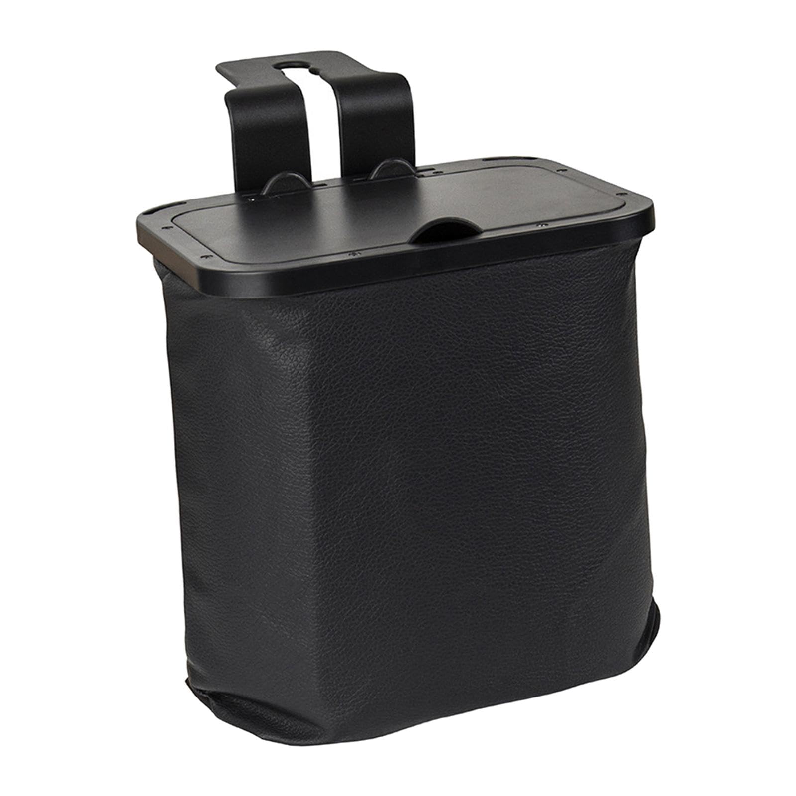 LOOM TREE Car Trash Can Trash Bin Hanging Stylish Leakproof Durable Storage Pocket