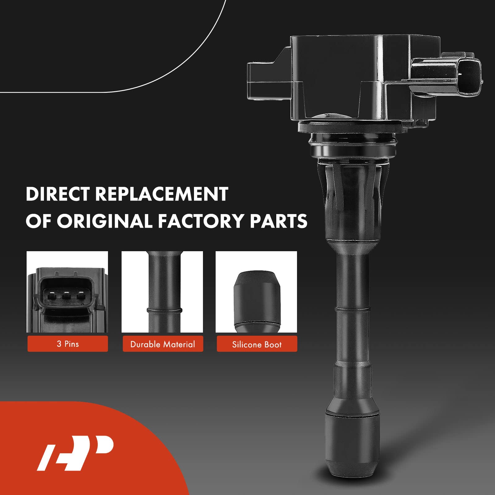 A-Premium Set Of 6 Ignition Coil Pack And Iridium Spark Plugs Compatible With Infiniti G25 Jx35 M35 Q50 Q70 Qx60 & Nissan Altima