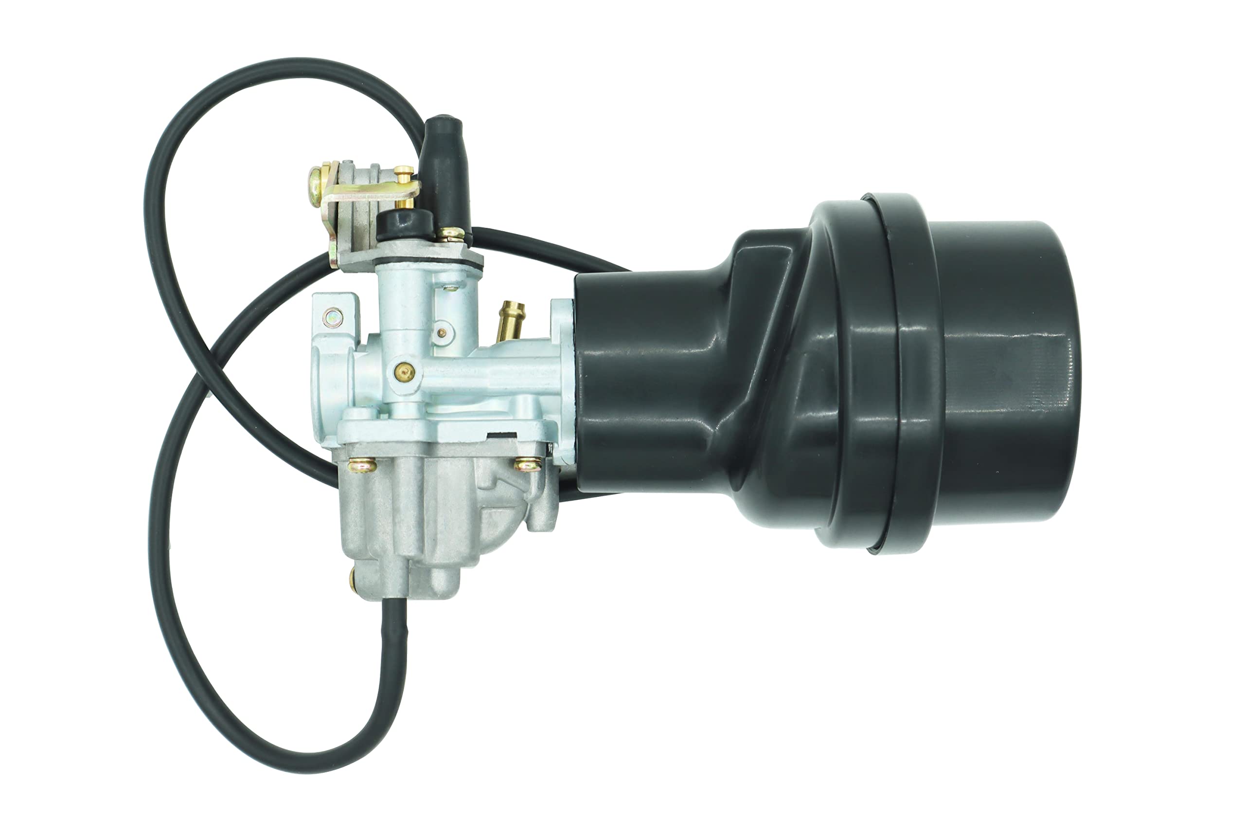 Carburetor With Air Filter Box Fit For Suzuki Atv Quadmaster 50 Lt-A50 2002-2005 Lt50 Lt 50 1983-1987 Jr50 1984-2006 Including & Fuel Valve Petcock With Spark Plug