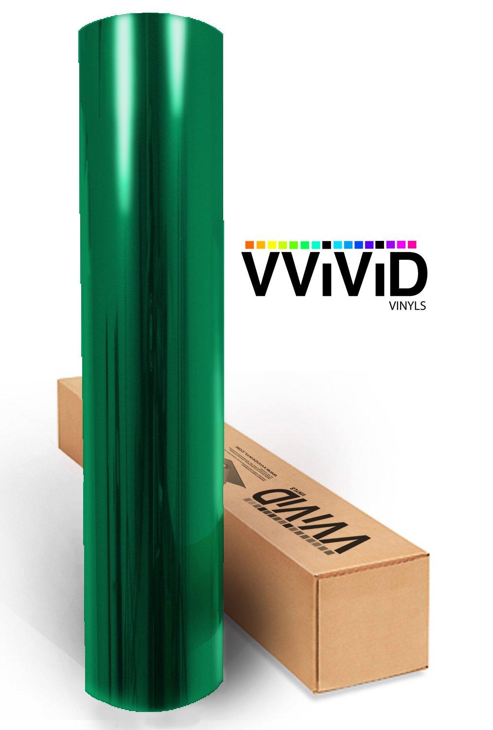 Vvivid Transparent Colorful Vinyl Window Tinting Sheets (1.49Ft X 5Ft, Green)