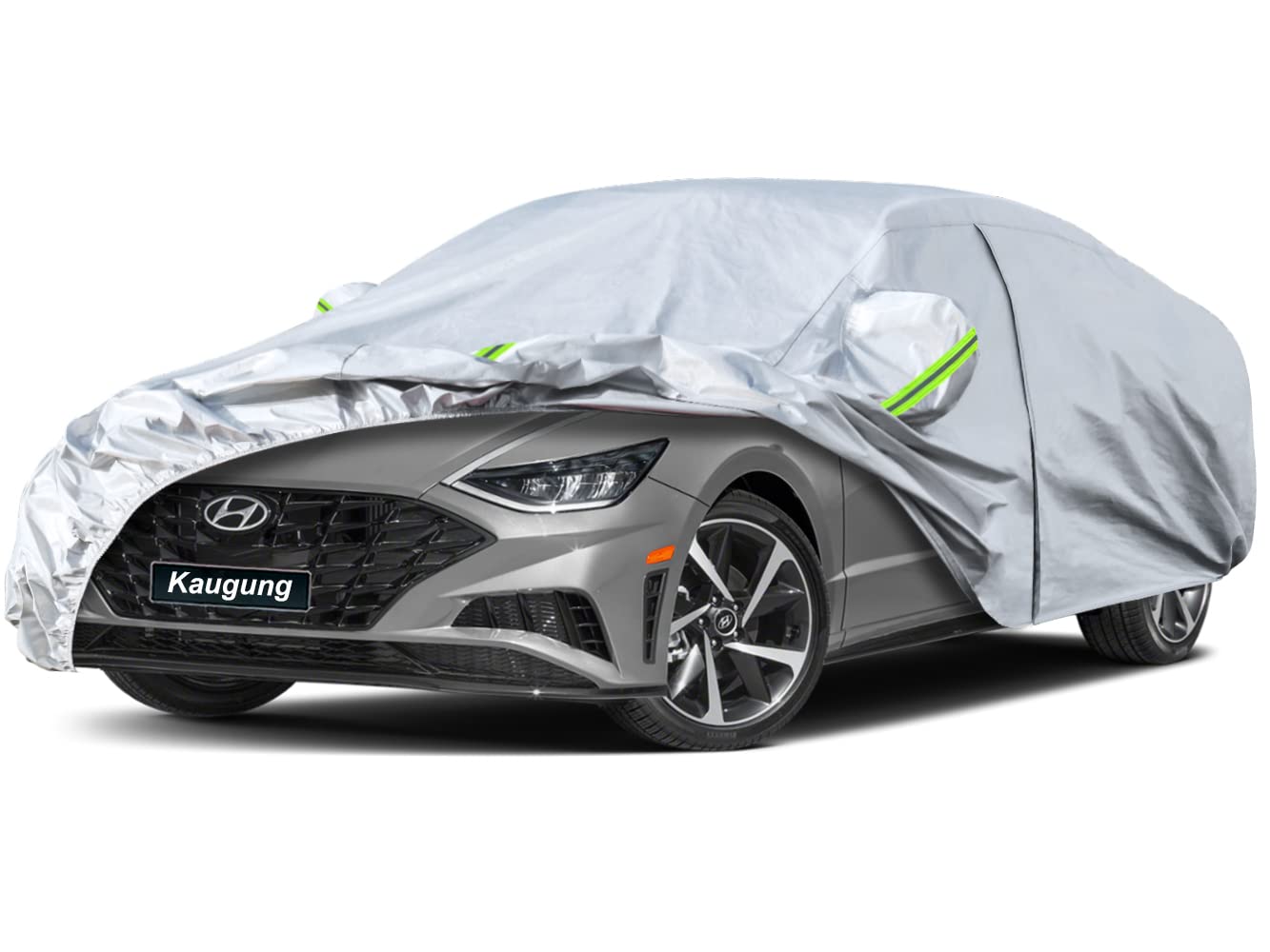 Kaugung 6 Layers Car Cover Custom Fit Hyundai Sonata Sedan From 1988 To 2025, Waterproof All Weather Resistant Outdoor Indoor Su