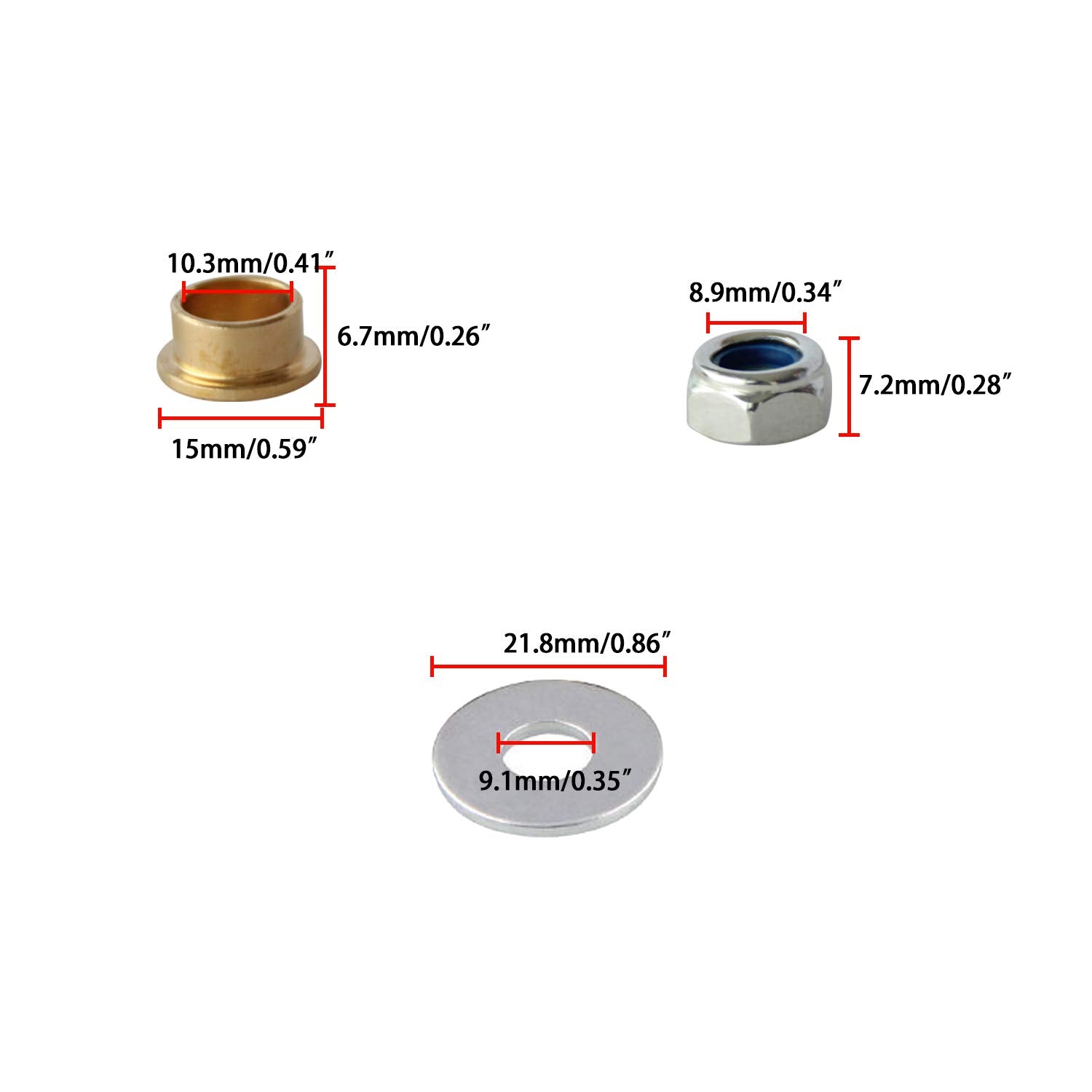 Ledaut Door Hinge Pin And Bushing Repair Kits For 1999-Up Gmc Sierra Silverado Chevy Truck Suv