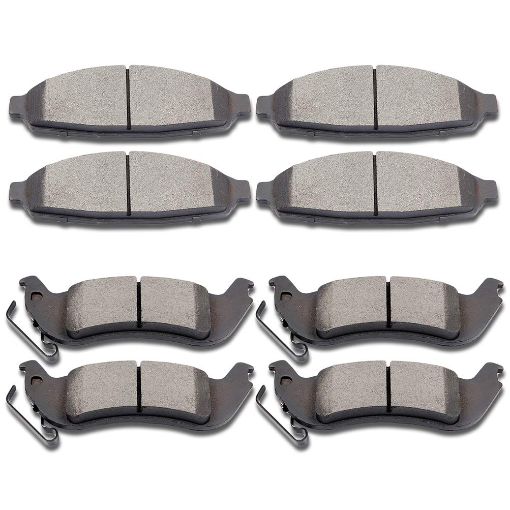 Ceramic Brake Pads Kits,Scitoo 8Pcs Brakes Pads Set Fit For 2003-2011 For Ford Crown Victoria,2003-2011 For Lincoln Town Car,200