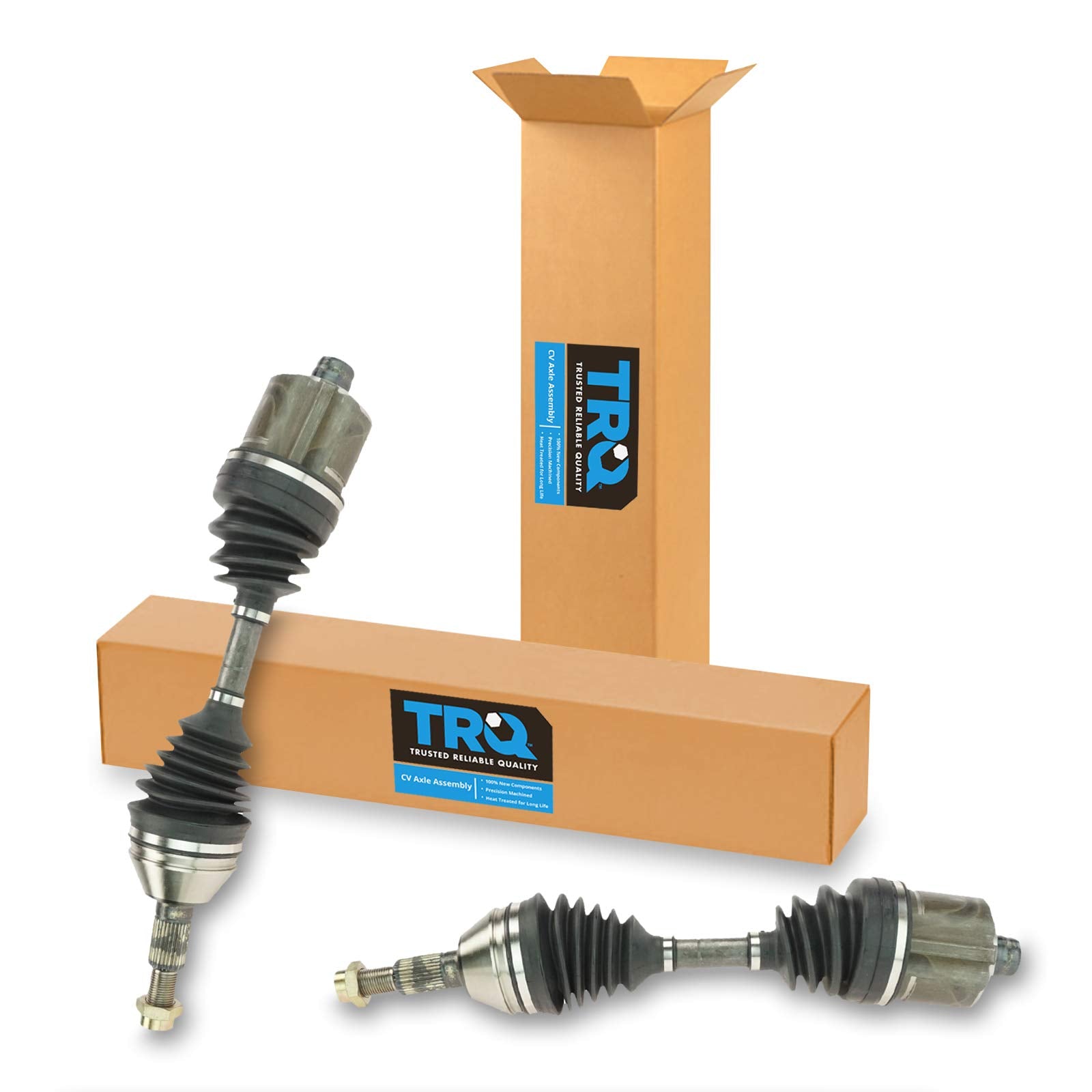 Trq Cv Axle Shafts Outer Front Pair Set Compatible With Malibu Alero Aura G6 2.4 3.5 At