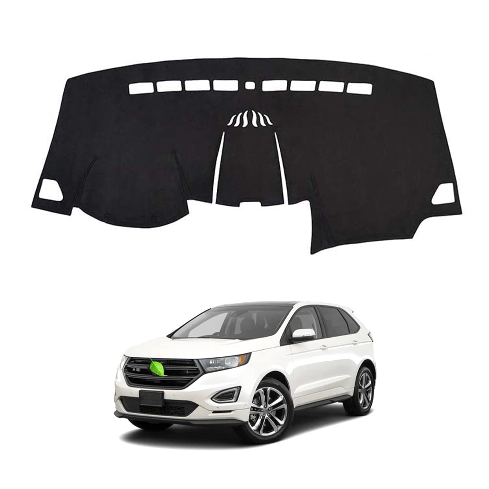 Cartist Dashboard Cover Mat For 2015-2022 2023 2024 2025 Ford Edge Accessories Dash Cover Flannel Dash Mat Sunshade Glare Uv Rays Protector