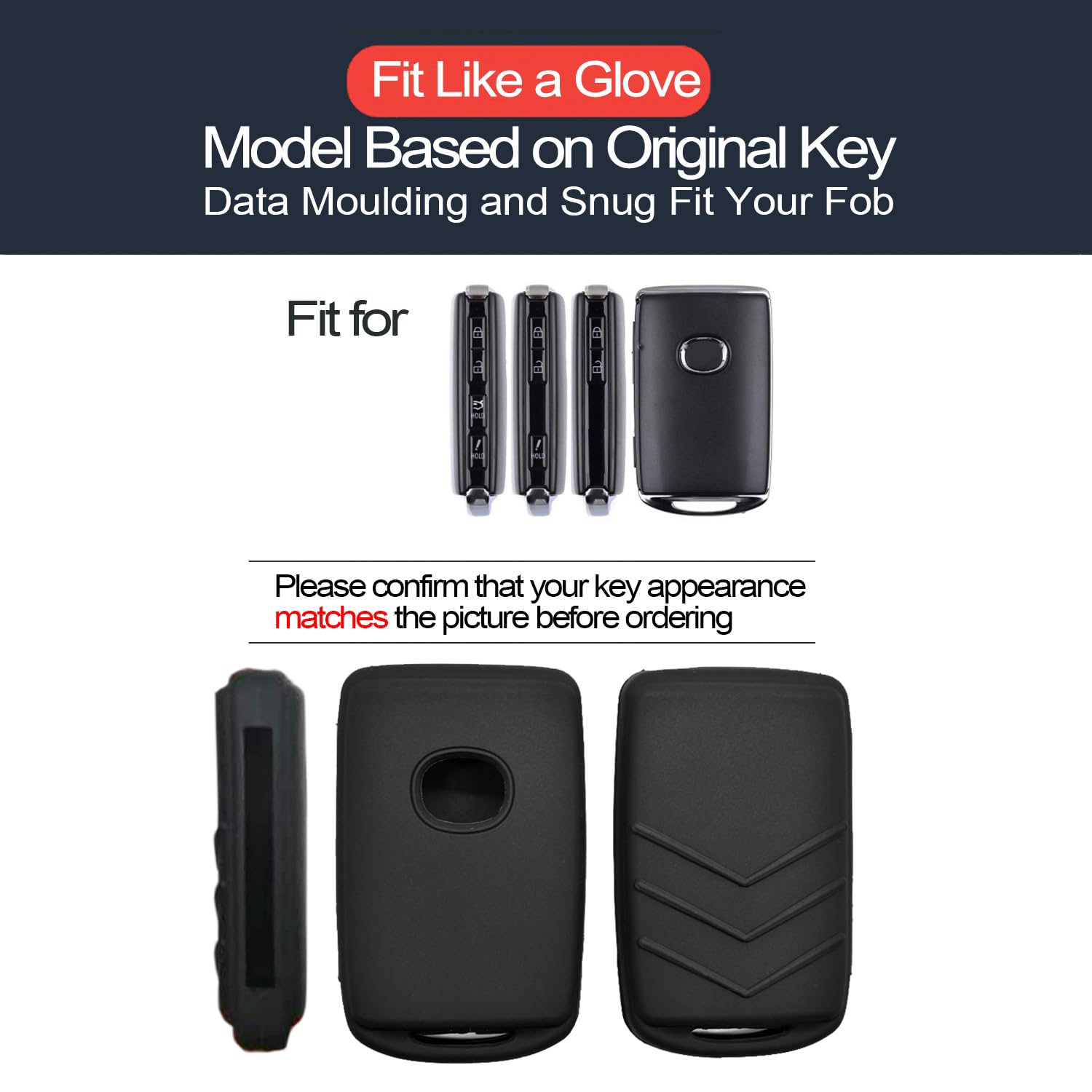 Infipar 2Pcs Compatible With Mazda 3 6 3 Sport Cx-3 Cx-5 Cx-9 Cx-30 Cx-50 Cx-90 Mx-5 Miata Mx-30 Ev Wazske11D01 Black Key Fob Co