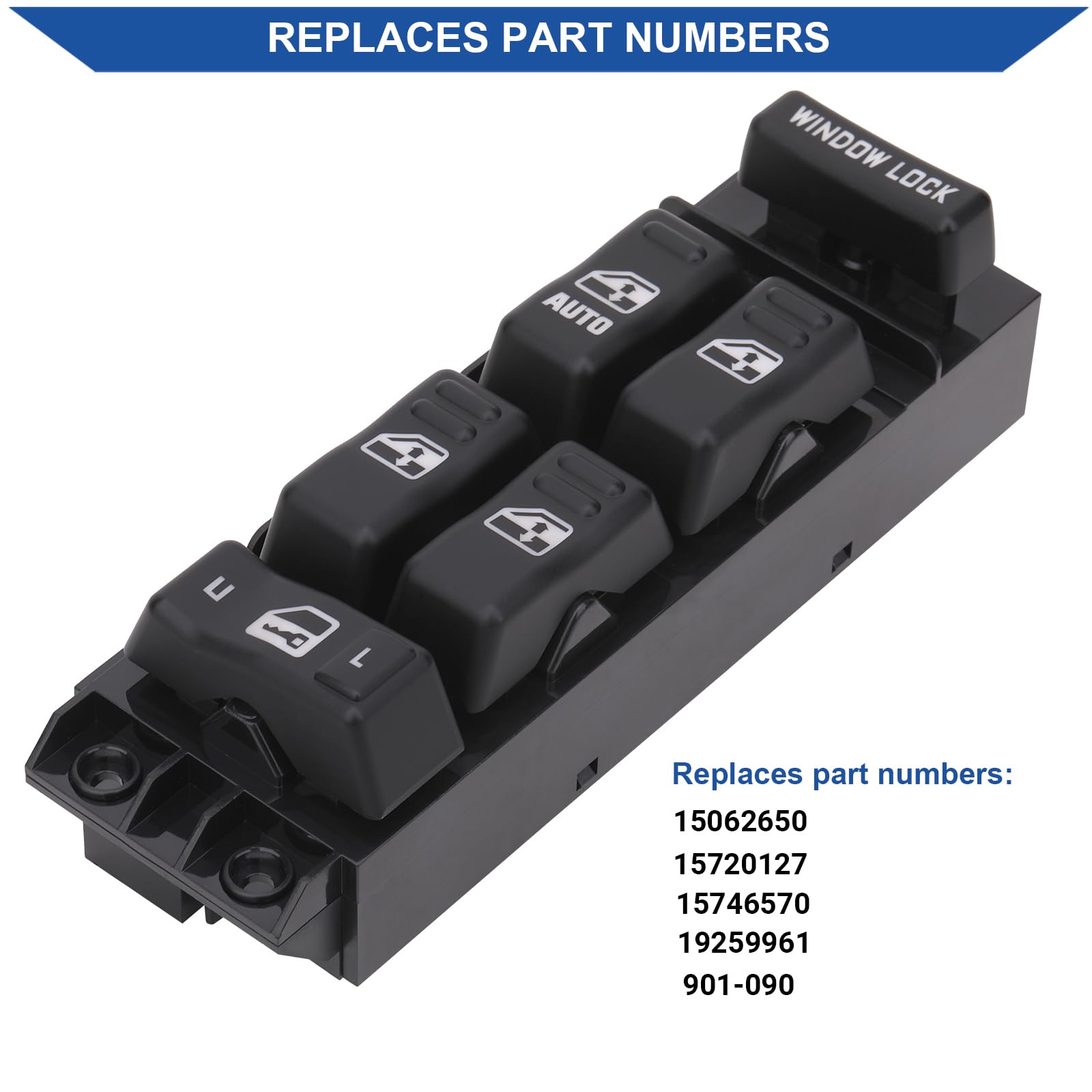 Obaee Car Power Window Switch Control Open Button Compatible With 2000 2001 2002 Chevy Tahoe Suburban Silverado Avalanche Gmc Yu