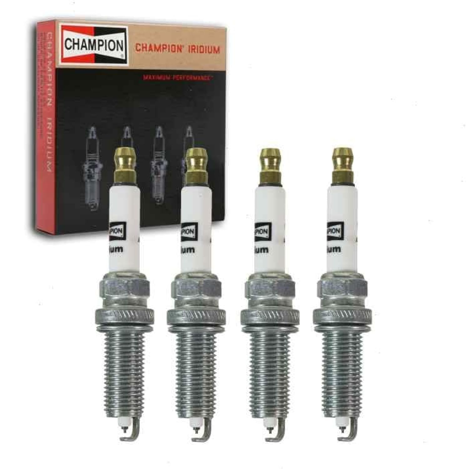 4 pc Champion Iridium Spark Plugs compatible with Honda Accord 2.4L L4 2013-2017
