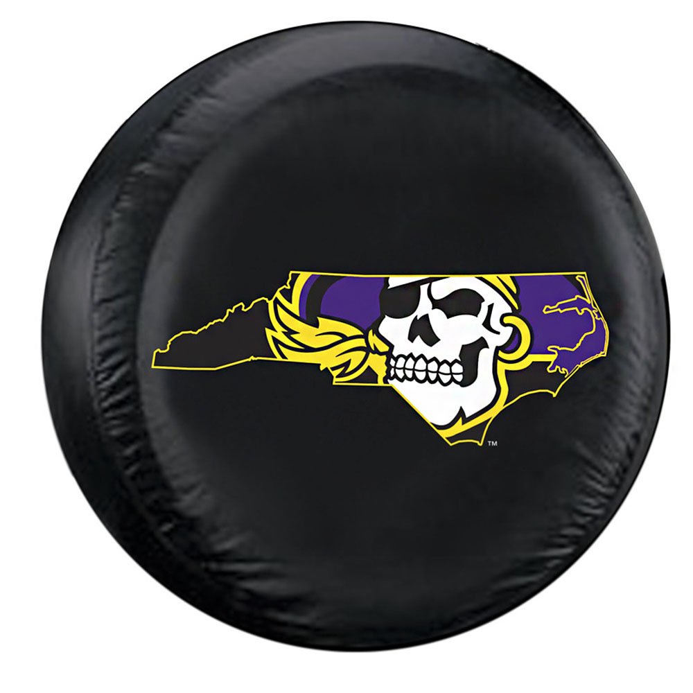 Fremont Die East Carolina Pirates NCAA Spare Tire Cover (Standard) (Black)