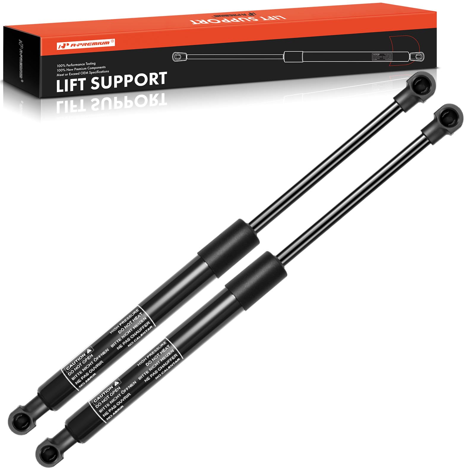 A-Premium Front Hood Lift Supports Shock Struts Compatible with BMW 323i E46 325i 328i 323Ci 323Ci 325Ci 328Ci 330Ci 325xi 330xi