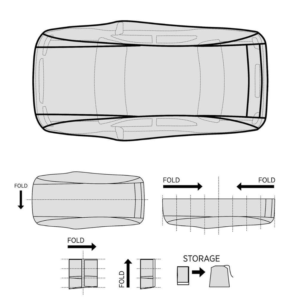 Motor Trend All Season Weatherwear 1-Poly Layer Snow Proof, Water Resistant Car Cover Size Xl1 - Fits Up To 210'' - Cc-544+Lock
